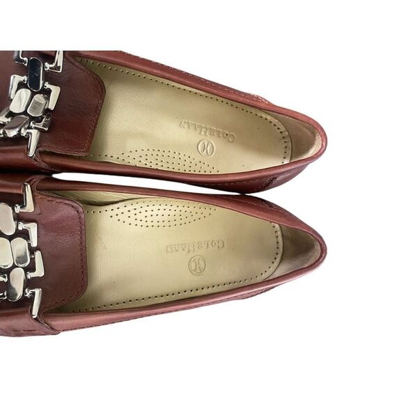 Coke Haan Anjali Leather Loafers Brown Women’s 7.5 B - Picture 4 of 13